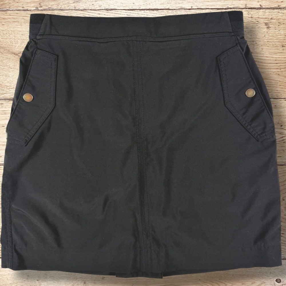 ATHLETA Vienna Cargo Skort Skirt Women's Size 8‎ Black Pickleball Tennis